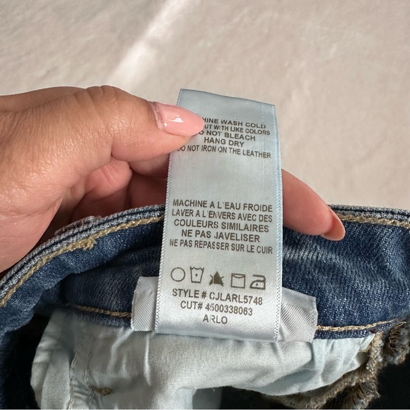 Joe's Women’s Charlie Leather Stripe High Rise Skinny Ankle Jeans Size 26 - Picture 15 of 15